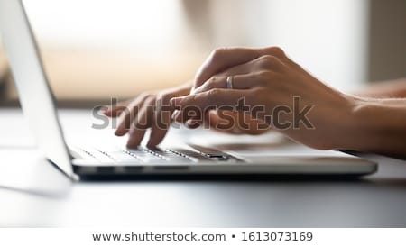 Stock fotó: Typing Female Hands