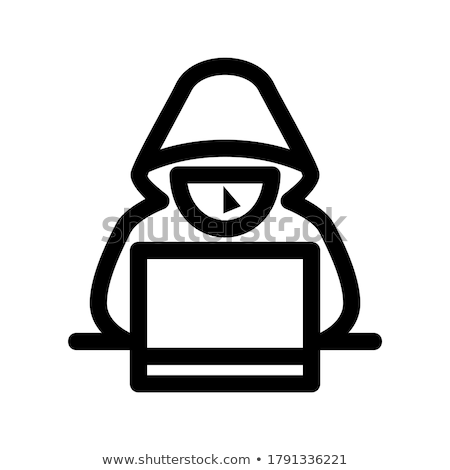 Stock foto: Dangerous Hacker With Laptop