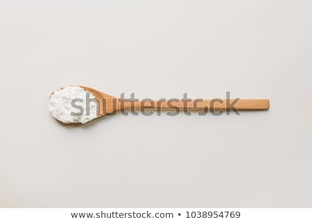 Zdjęcia stock: Wooden Spoon With Flour And Starch