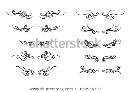 Foto stock: A Set Of Celtic Floral Decoration Or Tattoo Art