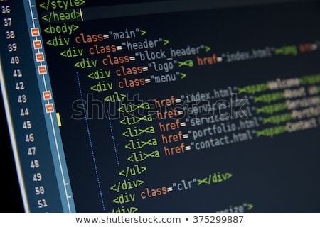 Foto stock: Tiquetas · HTML5