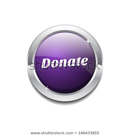 Zdjęcia stock: Donate Purple Vector Icon Button