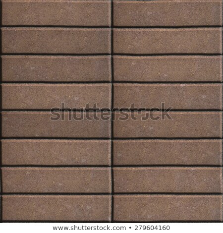 Сток-фото: Paving Slabs Brown Lined With Narrow Rectangles