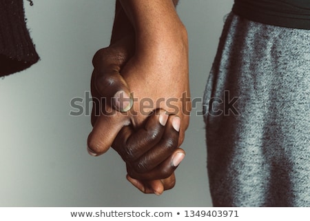 Foto d'archivio: Close Up Of Happy Married Lesbian Couple Hands