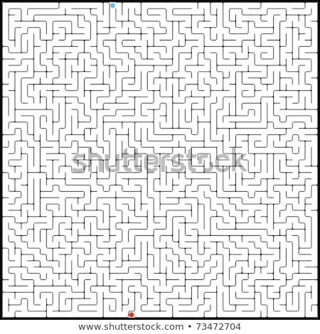 Сток-фото: Vector Illustration Of Perfect Maze Eps 8