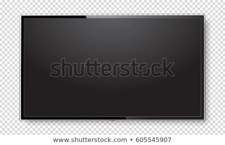 Stock fotó: Smart Tv With Blank Screen Isolated