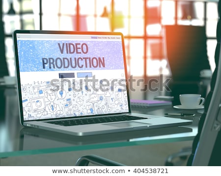 Stock foto: Video Production Concept On Laptop Screen