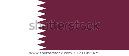 Stok fotoğraf: Qatar Flag Vector Illustration