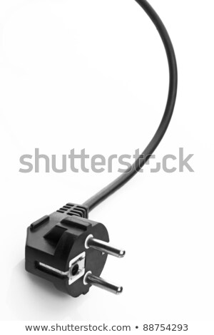 Сток-фото: Black Plug And White Socket
