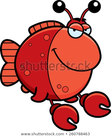 Foto stock: Sly Cartoon Imitation Crab