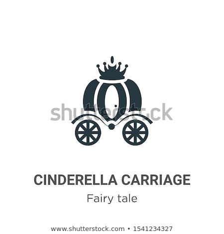 Stock fotó: Vector Flat Cinderella Carriage