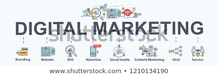 Stockfoto: Viral Content Concept Banner Header