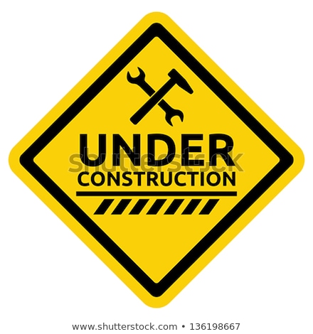 Foto stock: Construction Sign