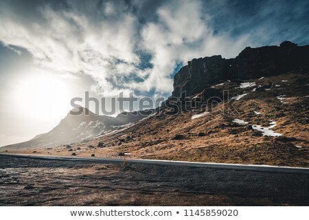 Foto stock: Green Grass Side View At Night