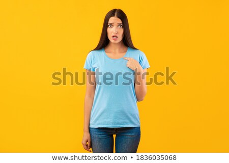 Foto stock: Young Woman Unsure Of Herself