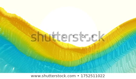 Foto stock: Abstract 3d Gradient Backdrop In Multiple Yellow Blue