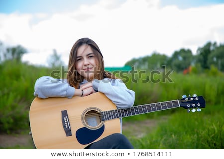 Stock foto: Portrait Beautiful Girl Outdoor