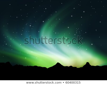 Сток-фото: Background Showing Northern Lights In The Sky