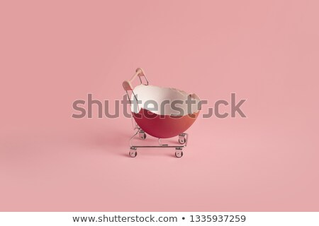 Stok fotoğraf: Shopping Cart With Easter Eggs