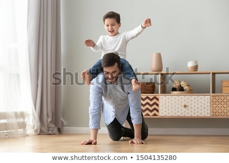 Zdjęcia stock: Bonding Time With Son