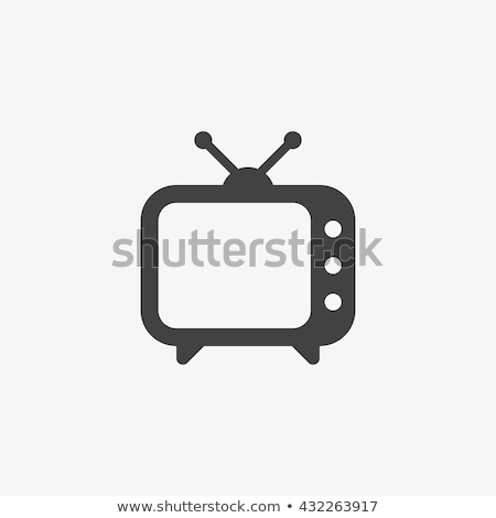 Foto stock: Retro Tv Icon Illustration Design