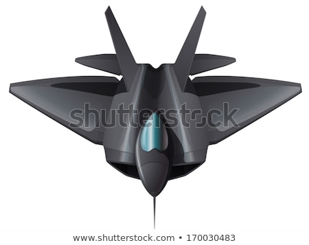 Stockfoto: A Gray Fighterjet Flying