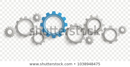 [[stock_photo]]: Cogs And Gears Blue Business Background