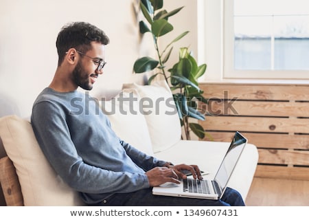 Stock fotó: Portrait Of Working Man At His Home