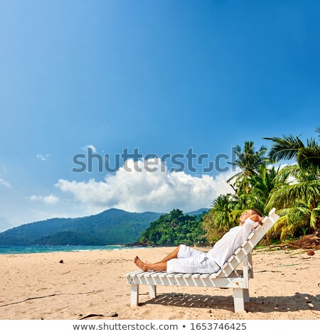 Stock fotó: Chairs On A Tropical Beach Tioman Island Malaysia