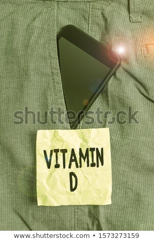 Zdjęcia stock: Vitamin D Pill Concept Sunshine Inside A Capsule