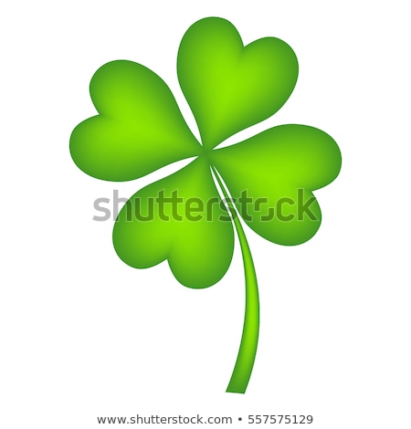 ストックフォト: Four Leaf Clover Luck Icon Vector Clip Art