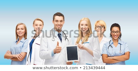 Foto stock: Medicine And Modern Technology Concept With Copyspace On Tablet