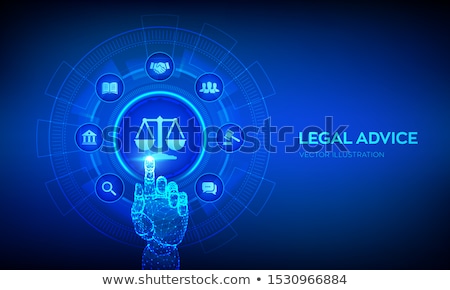 Foto d'archivio: Legal Services Concept Vector Illustration