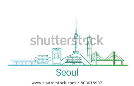 Stockfoto: Detail Of Temple In Seoul South Korea