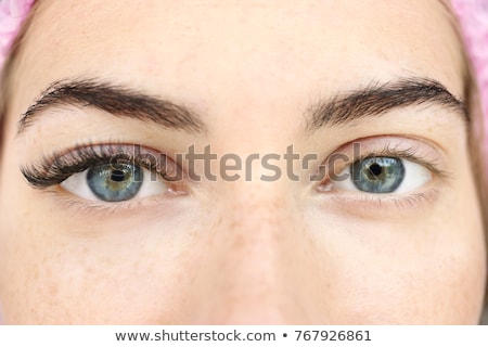 Stock foto: The Eyelashes Closeup