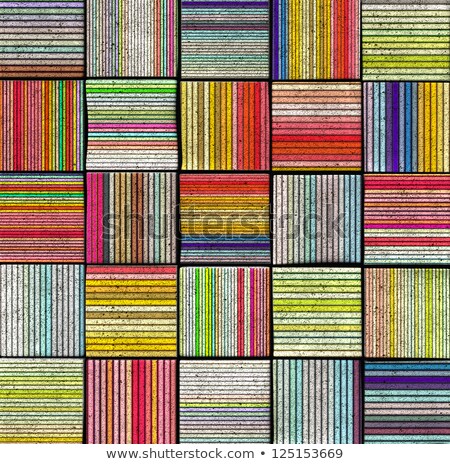 ストックフォト: 3d Abstract Striped Tile Backdrop In Rainbow Color