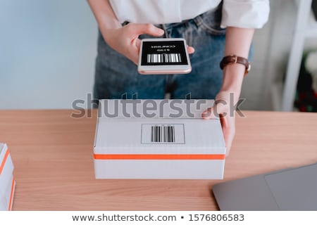 Stockfoto: Qrcode Mobile Phone Service