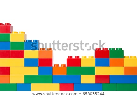 Stock fotó: Lego Red Plastic Building Block