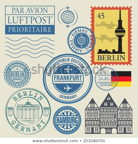 Foto stock: German Post Stamp