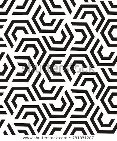 ストックフォト: Vector Seamless Pattern - Geometric Vintage Square Texture Poly