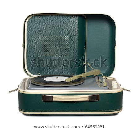 Stockfoto: Retro Portable Turntable