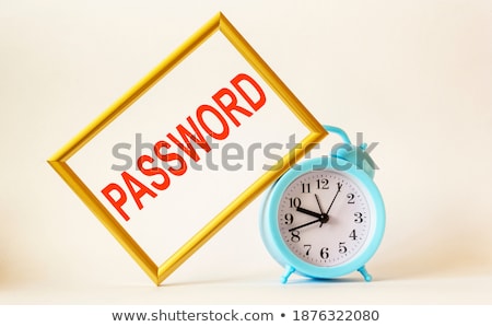 Stock foto: Clock And Word Security