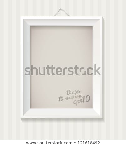 Stockfoto: Blank Picture Frame On White Eps 10