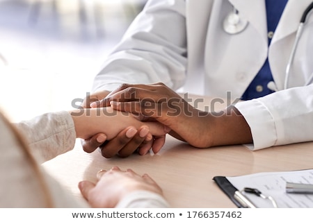 Foto d'archivio: Nurse Holding Gesture