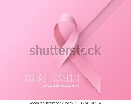 Foto d'archivio: Pink Ribbon Loop Symbol Breast Cancer Awareness Month
