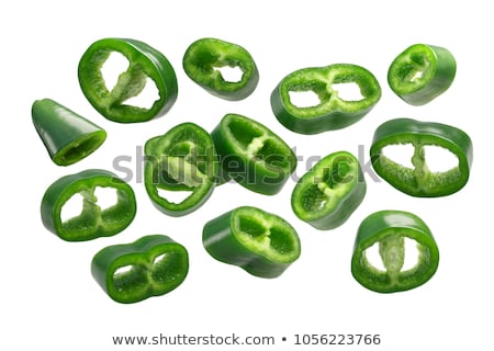 Foto stock: Numex Sandia Green Chiles Paths