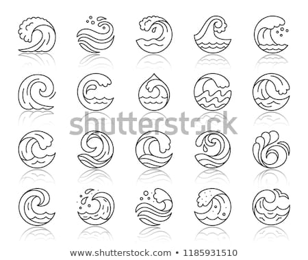 Zdjęcia stock: Spiral Water Wave Illustration Clip Art Vector