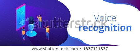 Stock photo: Personal Voice Assistant Isometric 3d Banner Header