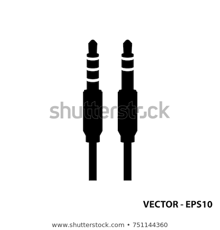 Stock fotó: Realistic Audio Connector Headphone Plug Vector