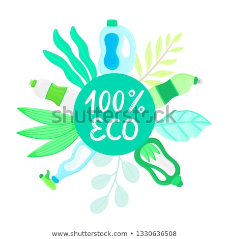 Stock photo: Eco Friendly Household Cleaner In Leaves Natural Detergent Organic Biodegradable Product For House